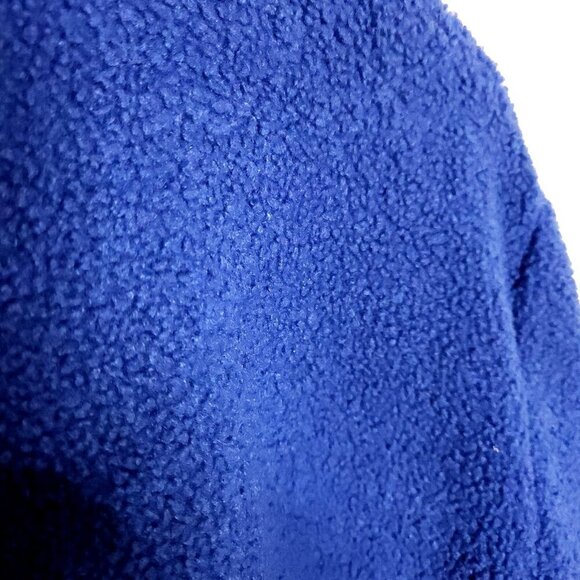 GIII Sports University Of Kansas Mens Blue Teddy Quarter Zip Pullover - Picture 4 of 10